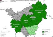 Carte d'avancement des PLH en Corrèze en 2022