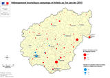 Carte des hébergements touristiques en Corrèze