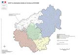 Carte des Scot approuvés et applicables en Corrèze au 01/01/2020