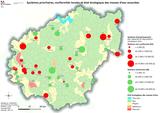Carte des systèmes prioritaires, conformités locales et état écologique des masses d'eau associées