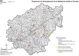 Carte du programme de développement de la téléphonie mobile en Corrèze